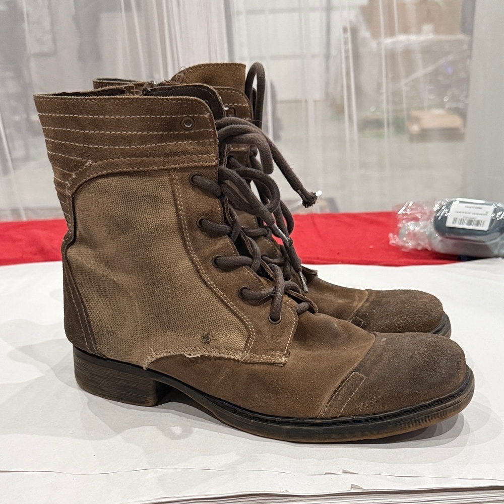 BED|STU Brown Lace-Up Boots